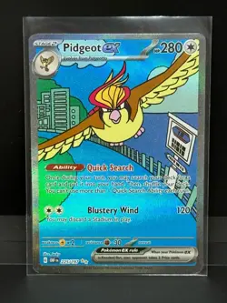 Pidgeot ex 225/197 Obsidian Flames Holo Pokemon TCG - Image 1