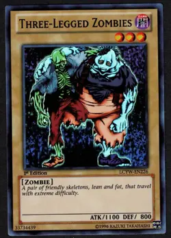 Yugioh Three-Legged Zombies LCYW-EN226 Super Rare 1st - NM - Image 1