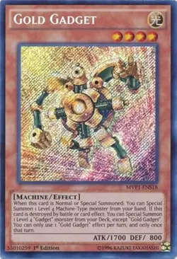 Gold Gadget Yu-Gi-Oh! MVP1-ENS18 1st Secret Rare - Image 1