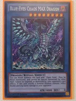 Blue-Eyes Chaos MAX Dragon Yu-Gi-Oh! MVP1-ENS04 1st Secret Rare - Image 1