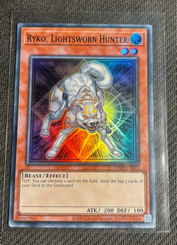 Yu-Gi-Oh! Ryko, Lightsworn Hunter - LODT-EN022 Unlimited 2024 Reprint NEAR MINT! - Image 1