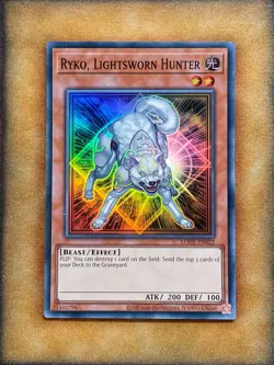 Yugioh Ryko, Lightsworn Hunter LODT-EN022 Super Rare 2024 Print NM - Image 1
