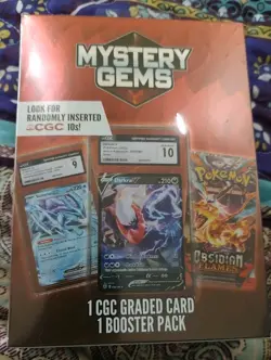 Mystery Gems POKEMON Booster Pack CGC Graded Card Included New - Image 1