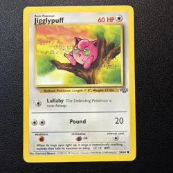 Jigglypuff 54/64 Jungle Unlimited Common Pokemon Card LP - Image 1
