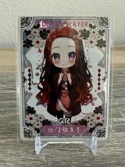 Nezuko Kamado QR Rare Holo Foil Card NM Demon Slayer Pieces Time Wedding 2 - Image 1