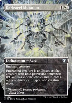 Darksteel Mutation (Borderless) - Near Mint MTG Commander Masters - Image 1