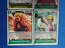 Donquixote Doflamingo One Piece TCG 4-card lot OP04 Super Rare+OP12 Rare++++ PWE - Image 4
