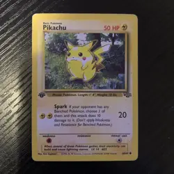 Pikachu 60/64 WOTC Jungle Set 1st Edition Common Pokemon Card MP - Image 1
