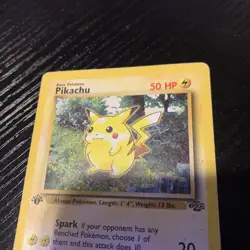 Pikachu 60/64 WOTC Jungle Set 1st Edition Common Pokemon Card MP - Image 2