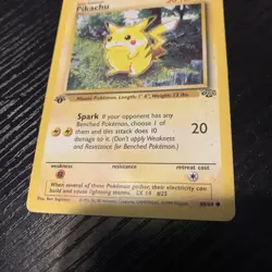 Pikachu 60/64 WOTC Jungle Set 1st Edition Common Pokemon Card MP - Image 3
