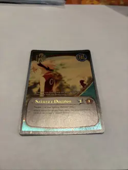 Sakura's Decision 080 Gold Foil 1st Edition Naruto CCG Card NM Condition - Image 1