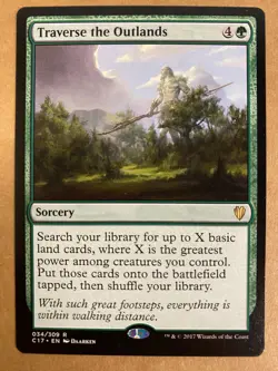 MTG 1x Traverse the Outlands # 34 Commander 2017 Magic the Gathering Card x1 NM - Image 1