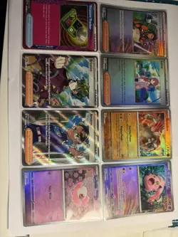 Prismatic Evolutions 8 Card Lot- Full Art, Pokeball, and Masterball Pattern - Image 1