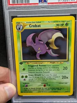 CROBAT 4/64 1st Edition Neo Revelation Holo Rare Pokemon Card PSA 8 NM-MT - Image 2