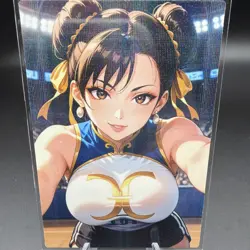 Chun-Li Streetfighter Anime Waifu Card Doujin ACG Goddess Holo - Image 1