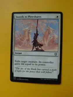 Sword to Plowshares. VOC Instant Magic the Gathering Card. - Image 1