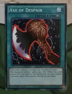 X 1 Axe of Despair NM-LP YS14-EN026 1st Edition Yugioh Card - Image 1