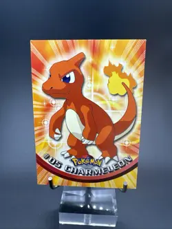 1999 Pokemon Topps TV Animation #5 Charmeleon Card Blue - Image 1