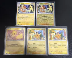 Pokemon TCG Pikachu/Raichu 5 Card Lot - Image 1