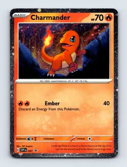 Charmander (Cosmos Holo) 047 SV: Scarlet & Violet Promo Cards Near Mint - Image 1