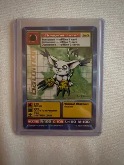 Digimon Digi Battle Card 1st Edition Gatomon 1999 Bo-15 - Image 1