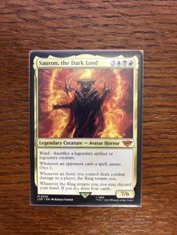 MTG - Sauron, the Dark Lord - Lord of the Rings: Tales of Middle Earth - NM - Image 1