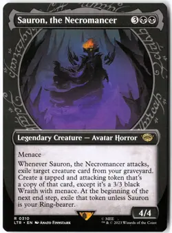 Sauron, the Necromancer (Showcase) #310 Rare The Lord of the Rings NM MTG - Image 1