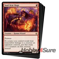 Soul-scar Mage X4 M/NM Magic: The Gathering MTG Amonkhet - Image 1