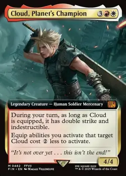 x1 Cloud, Planet's Champion - Extended Art M MTG Final Fantasy M/NM, English - Image 1