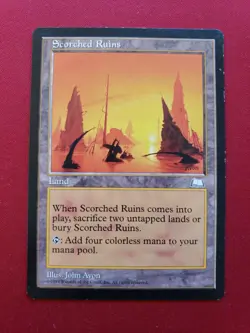 Scorched Ruins ×1 Weatherlight #166 MtG - Image 1