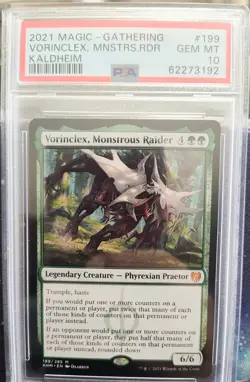 MTG 2021 Kaldheim Vorinclex Monstrous Raider PSA 10 Magic The Gathering - Image 1