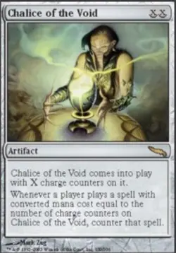 [1x] Chalice of the Void - Foil Played, English Mirrodin MTG Magic - Image 1