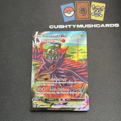 POKEMON CORVIKNIGHT VMAX TRAINER GALLERY SILVER TEMPEST TG19/TG30 DAMAGED - Image 1