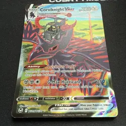 POKEMON CORVIKNIGHT VMAX TRAINER GALLERY SILVER TEMPEST TG19/TG30 DAMAGED - Image 3