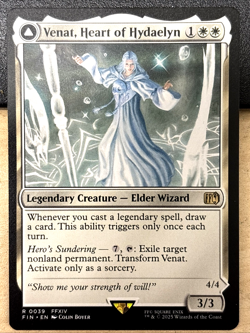 MTG Final Fantasy 0039 Venat Heart of Hydaelyn the Mothercrystal Legendary RARE - Image 1
