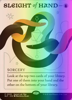 MTG Magic the Gathering Sleight of Hand (25/41) Secret Lair Showdown MP FOIL - Image 1