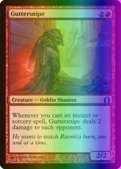 MTG Magic the Gathering Guttersnipe (98/286) Return to Ravnica LP FOIL - Image 1