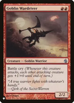 MTG Magic the Gathering Goblin Wardriver (MBS-64/3034) The List LP - Image 1