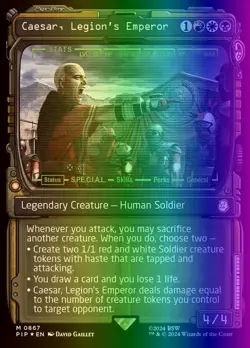 MTG Caesar, Legion's Emperor (867/1189) Fallout LP FOIL- SURGE - Image 1