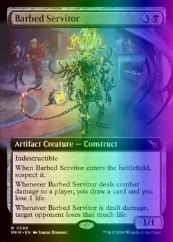 MTG Barbed Servitor (398/499) Murders at Karlov Manor NM FOIL - Image 1