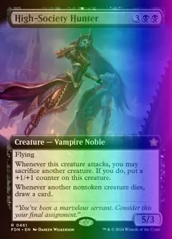 MTG Magic the Gathering High-Society Hunter (461/789) Foundations NM FOIL - Image 1