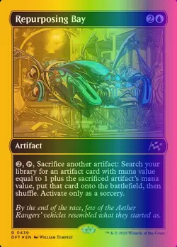 MTG Magic the Gathering Repurposing Bay (439/568) Aetherdrift NM FOIL - Image 1