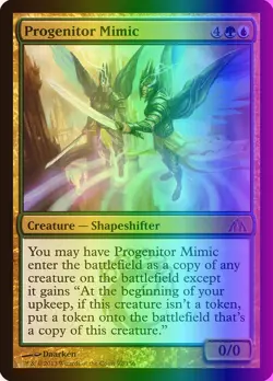 MTG Magic the Gathering Progenitor Mimic (92/172) Dragon's Maze MP FOIL - Image 1