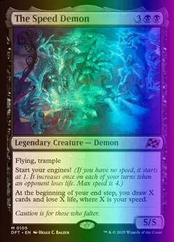 MTG Magic the Gathering The Speed Demon (105/568) Aetherdrift LP FOIL - Image 1