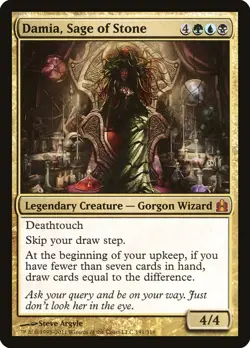 MTG Magic the Gathering Damia, Sage of Stone (191/320) Commander HP - Image 1