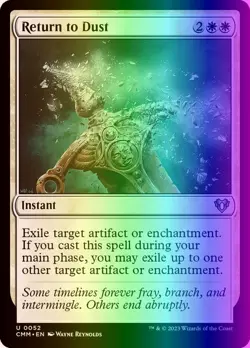 MTG Magic the Gathering Return to Dust (52/1173) Commander Masters LP FOIL - Image 1