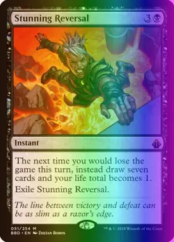 MTG Magic the Gathering Stunning Reversal (51/264) Battlebond LP FOIL - Image 1