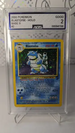 Blastoise - Holo Base Set 2 2000 Pokemon #2/130 PSA 2 - Image 1
