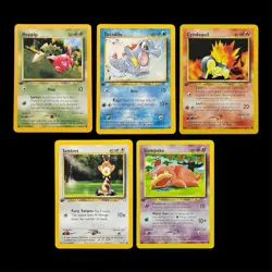 Pokemon Neo Genesis 1st Edition Hoppip Totodile Cyndaquil Sentret Slowpoke - Image 1