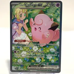 Lillie's Clefairy EX 184/159 2025 Pokemon Journey Together SIR NM - Image 3